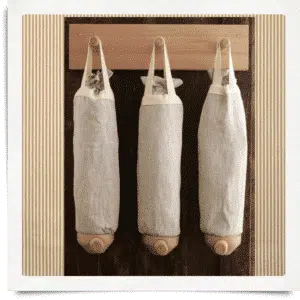 Grain bin linen set of 3 5L incl. Wall bracket