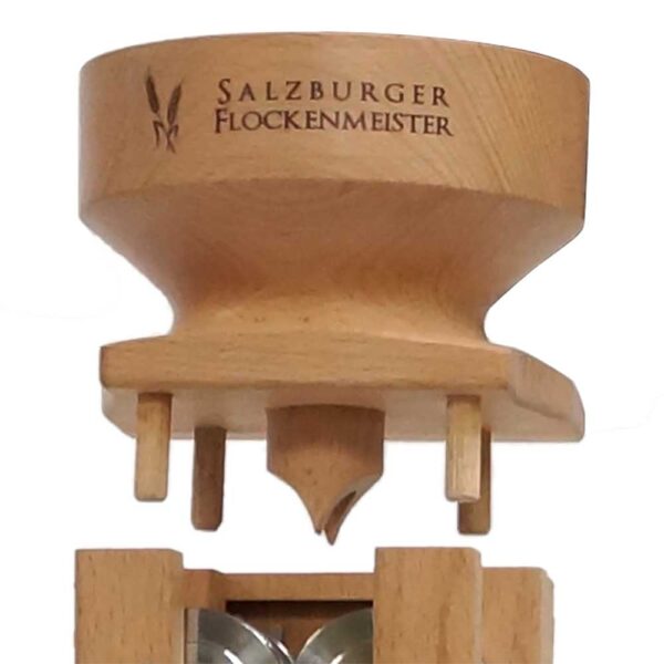 Floconneur de Salzbourg avec entraînement par engrenages - Hêtre