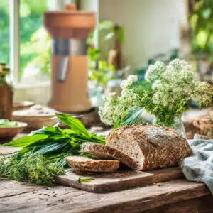Wildkräuter & Vollkorn – wie du mit der Mühle saisonal backen kannst